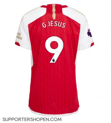 Arsenal Gabriel Jesus #9 Hemma Matchtröja Dam 2023-24 Kortärmad
